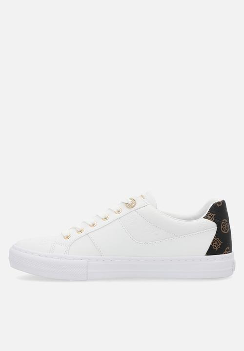 GUESS - Liteit monogram sneaker - white/brown
