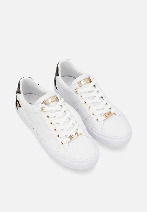 GUESS - Liteit monogram sneaker - white/brown