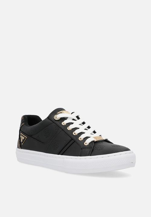 GUESS - Liteit monogram sneaker - black/brown