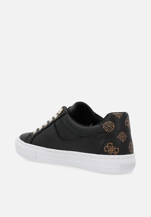 GUESS - Liteit monogram sneaker - black/brown