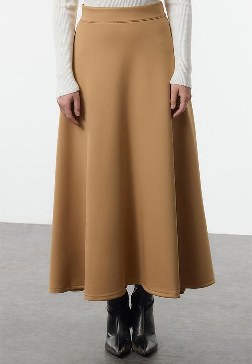 Trendyol - Skirt Godeli Knitted - Beige
