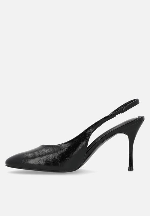 Public Desire - Tilapia Slingback Stiletto - Black