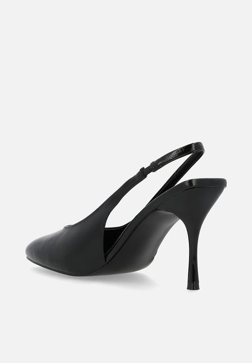 Public Desire - Tilapia Slingback Stiletto - Black