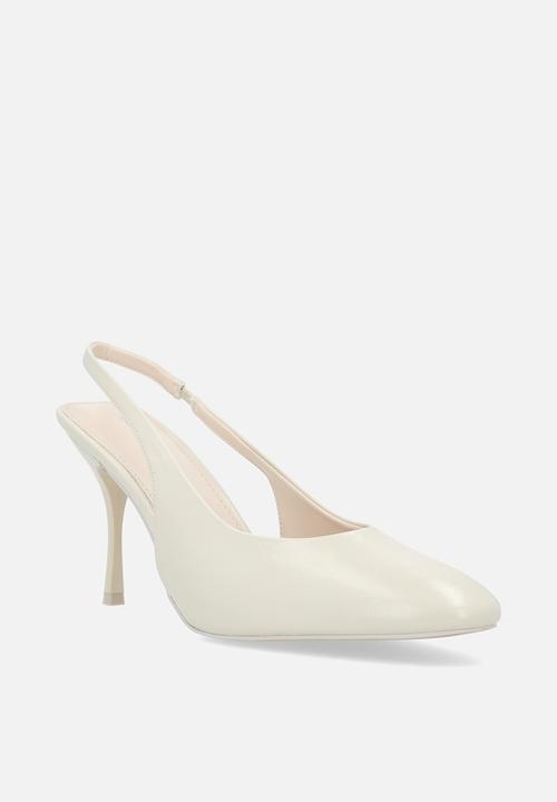 Public Desire - Tilapia Slingback Stiletto - Cream
