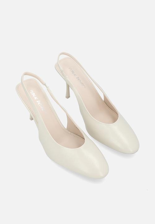 Public Desire - Tilapia Slingback Stiletto - Cream