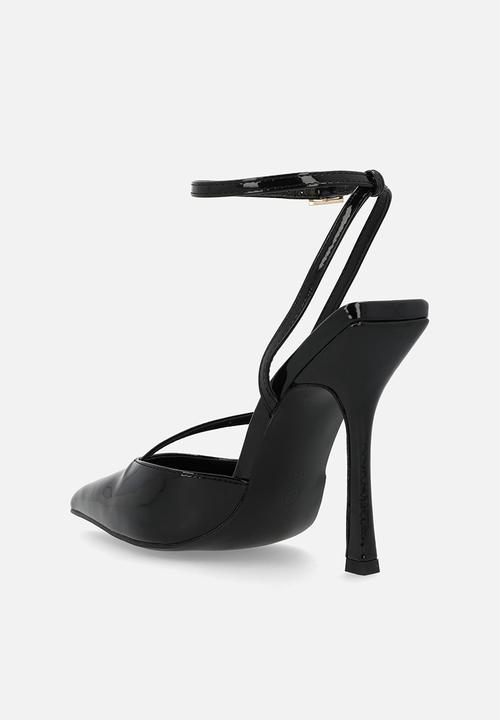 Public Desire - Idol WF Ankle Strap - Black Patent