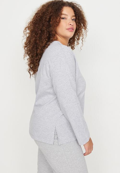 Trendyol - Pajamas with slits - gray