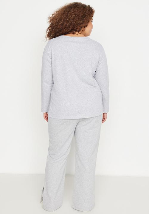 Trendyol - Pajamas with slits - gray