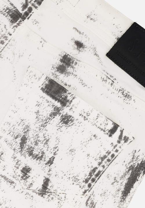 S.P.C.C - Fracture Jeans  - Optical White