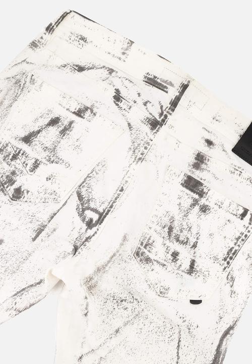 S.P.C.C - Fracture Jeans  - Optical White