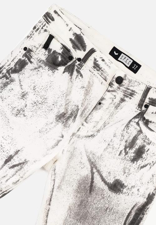 S.P.C.C - Fracture Jeans  - Optical White