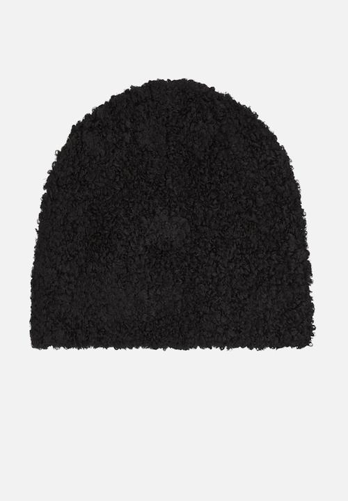 Tommy Hilfiger - Linear logo teddy beanie-black