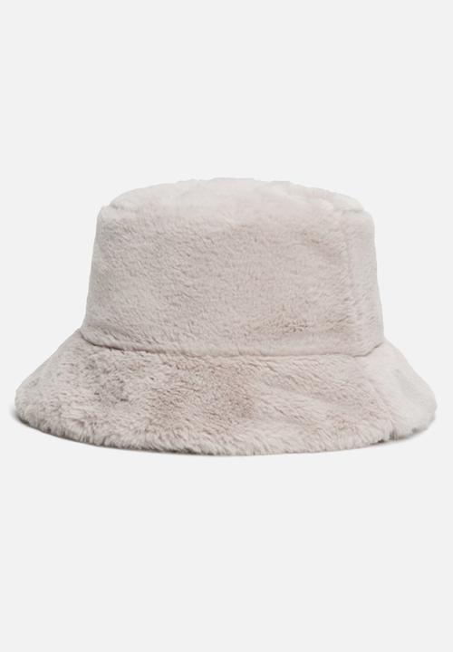 Tommy Hilfiger - Linear fur bucket hat-grey