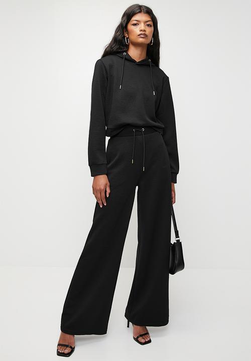 GUESS - Peony logo hoodie sweatshirt - peony black aop