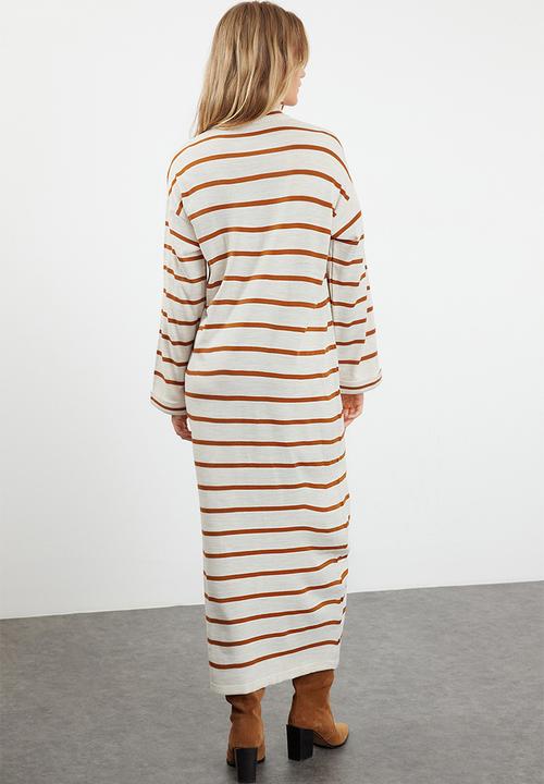 Trendyol - Striped fine dress - tile 