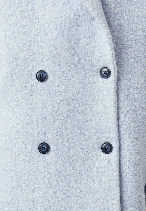 Trendyol - Oversize wide cut plush coat - baby blue 