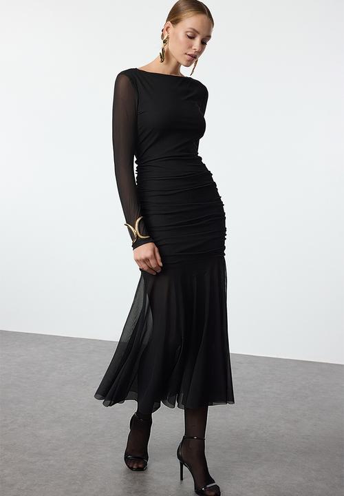 Trendyol - Bodycon Tulle - Black 