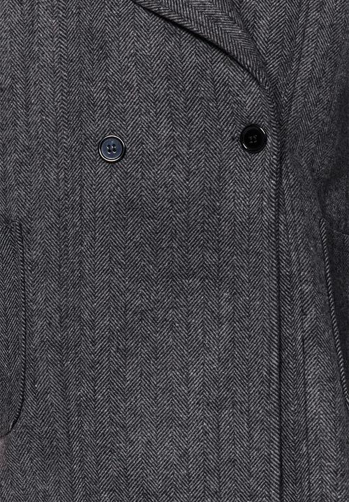 Trendyol - Oversize wide cut stamped coat - anthracite 