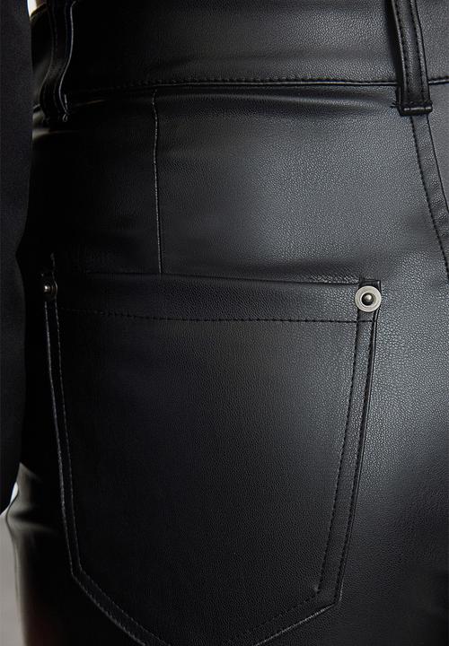 Trendyol - Black relaxed/comfortable straight/piece leg stitch detailed trousers 
