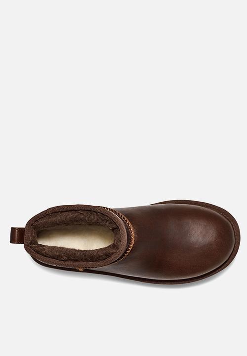 UGG® - Classic ultra mini lthr regen boot - ironwood