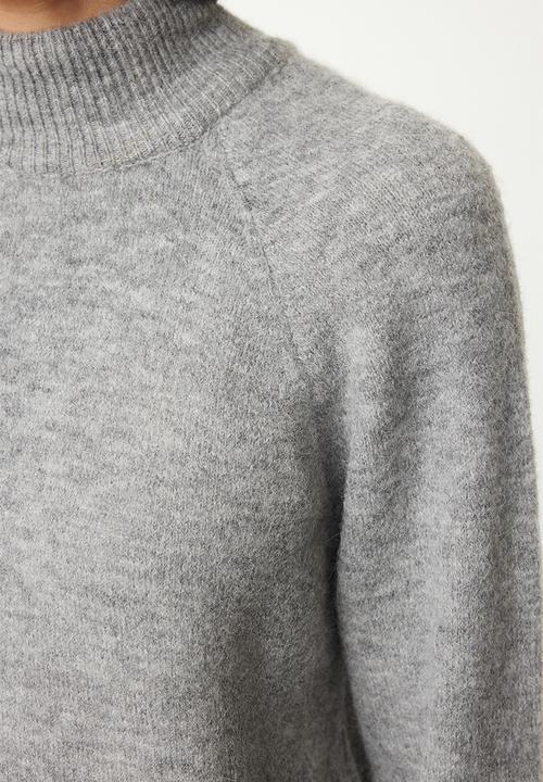 Trendyol - Wool high collar knitwear sweater - grey 