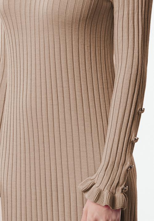 Trendyol - Frilled skirt rib knit - beige