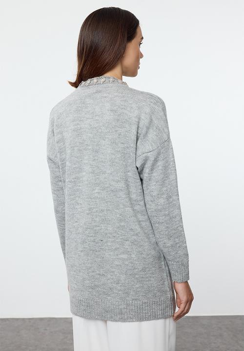 Trendyol - Accessory detailed knitwear - grey