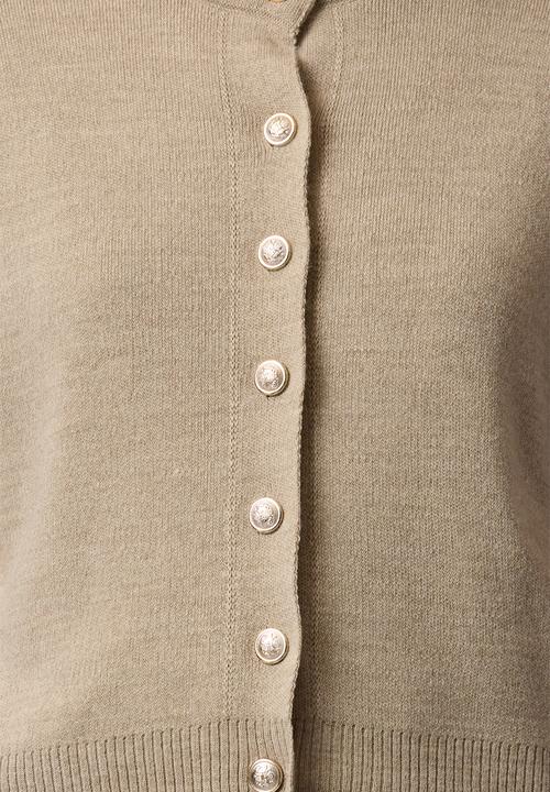 Trendyol - Basic blouse-cardigan set knitwear - stone