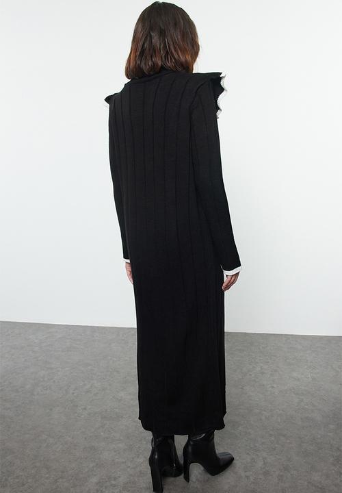 Trendyol - Ruffle detailed knitwear - black