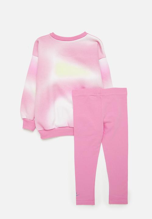 Nike - Nkg solarized crew & legging s - magic flamingo