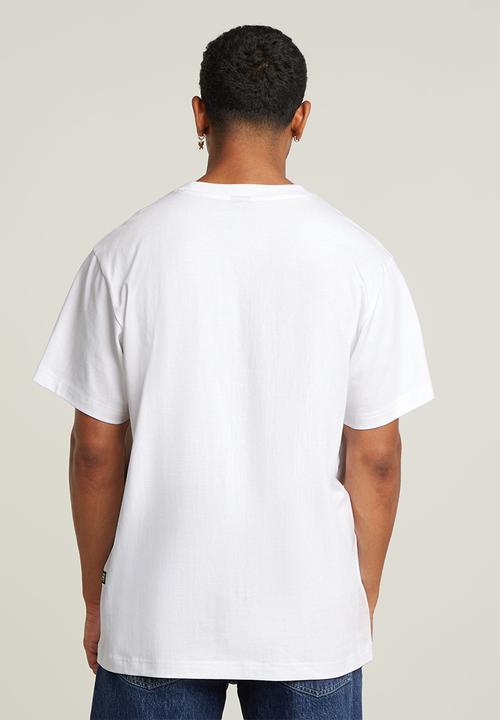 G-STAR - Flock g-script loose r t - white