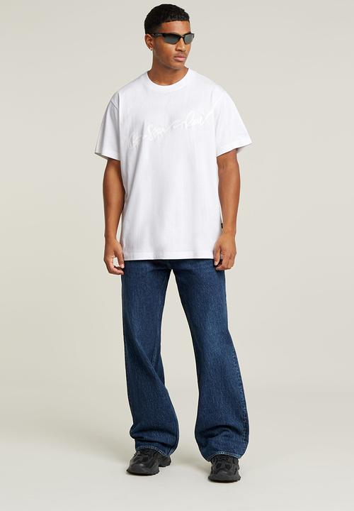 G-STAR - Flock g-script loose r t - white