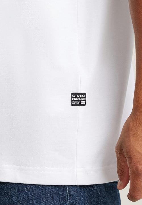 G-STAR - Flock g-script loose r t - white