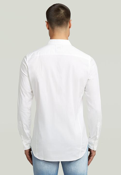 G-STAR - Uniform slim shirt long sleeve - white