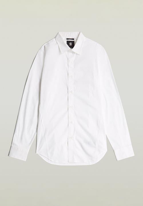 G-STAR - Uniform slim shirt long sleeve - white