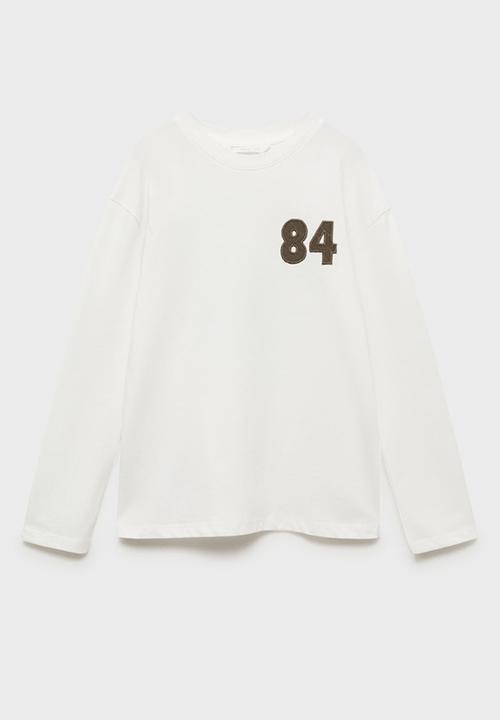 MANGO - T-shirt colorado - natural