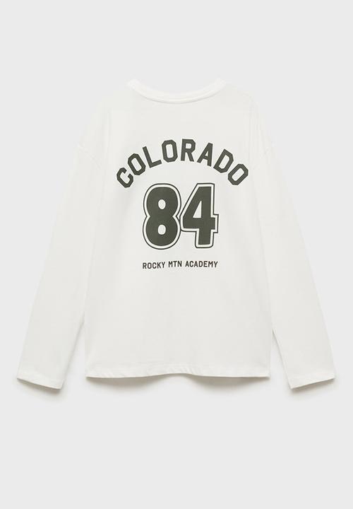 MANGO - T-shirt colorado - natural