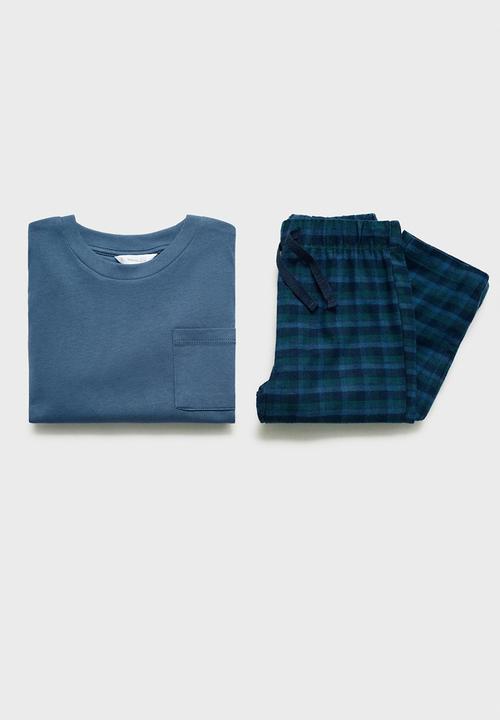 MANGO - Pyjama coldb - medium blue