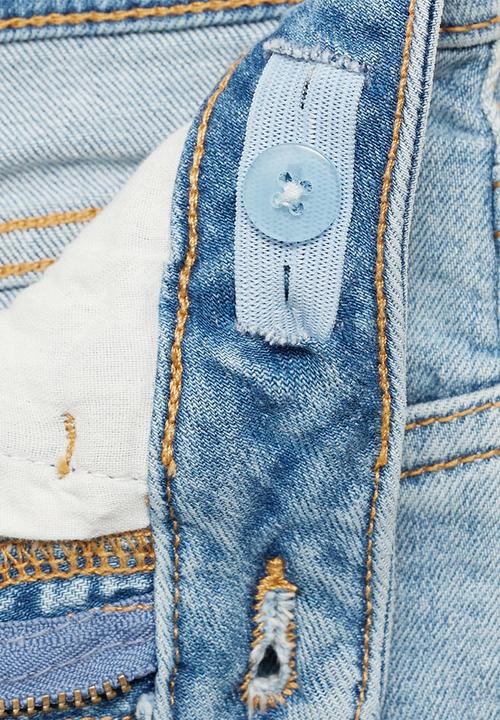 MANGO - Jeans slim - open blue