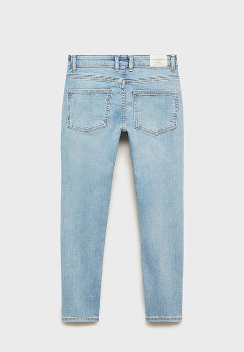 MANGO - Jeans slim - open blue