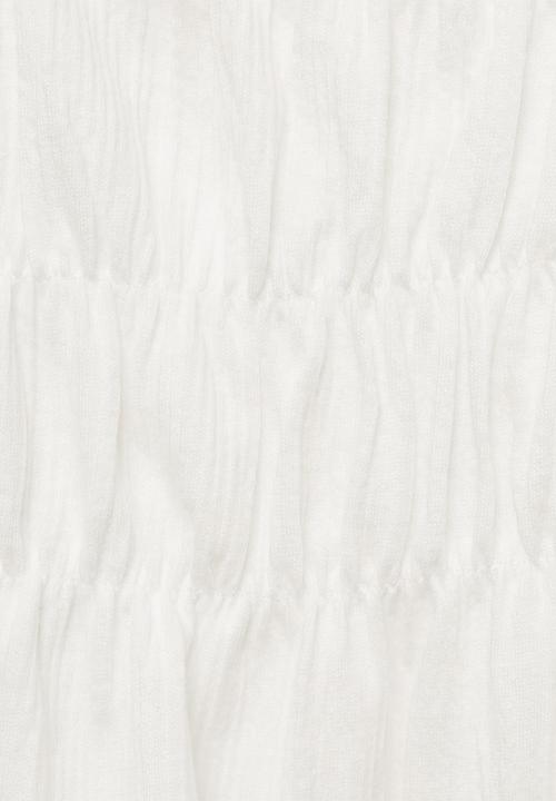 MANGO - T-shirt blanqui - natural