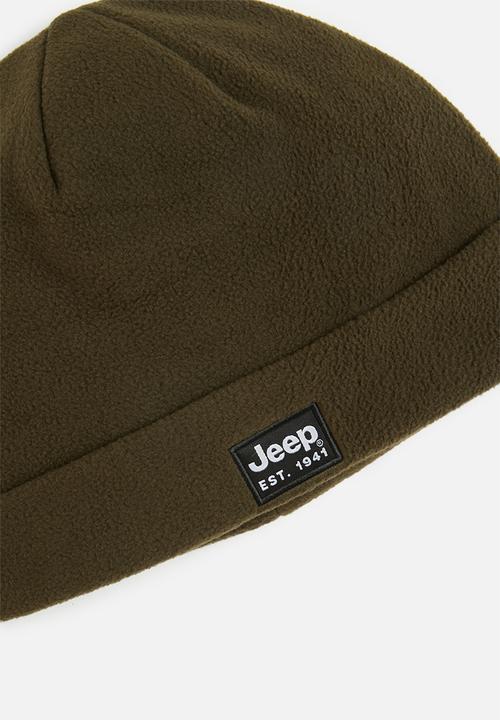 JEEP - Polar Fleece Beanie - Green-Jeep