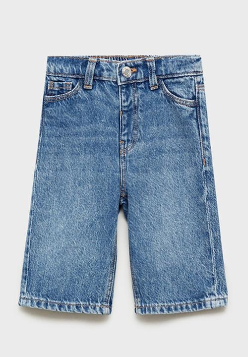 MANGO - Jeans culotte - open blue