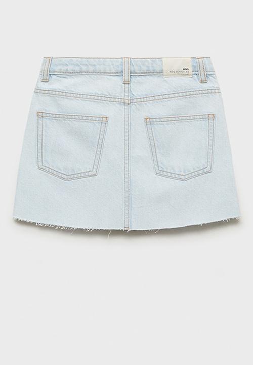 MANGO - Skirt stella - open blue