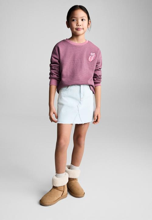 MANGO - Skirt stella - open blue