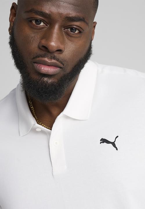 PUMA - ESS Small Puma Logo Pique Polo M - PUMA White