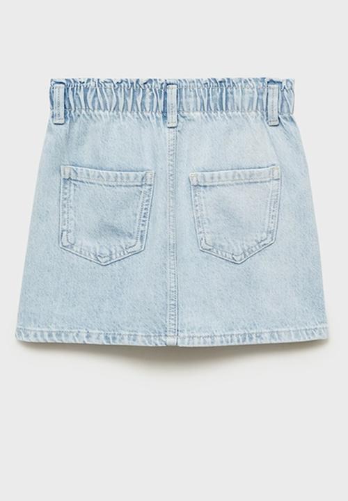 MANGO - Skirt cindy8 - open blue