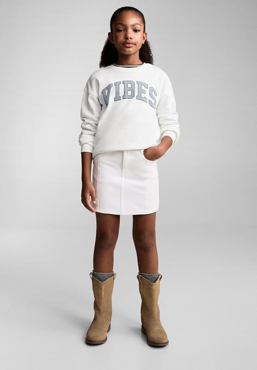 MANGO - Skirt bella - white