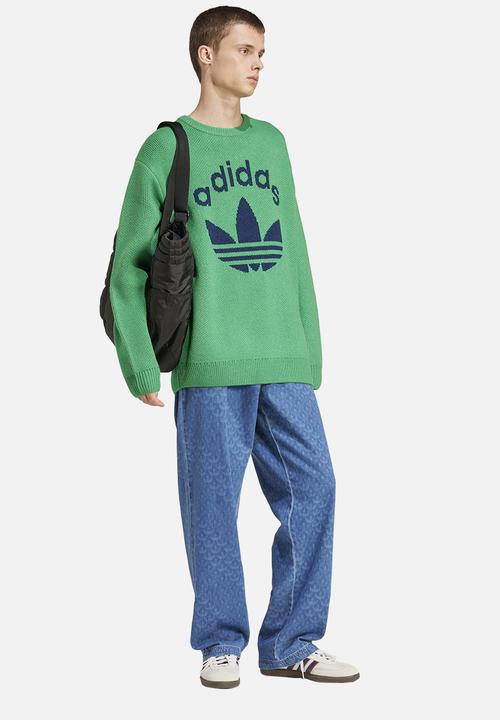 adidas Originals - 70s Crewneck Sweater- Green/Nindig
