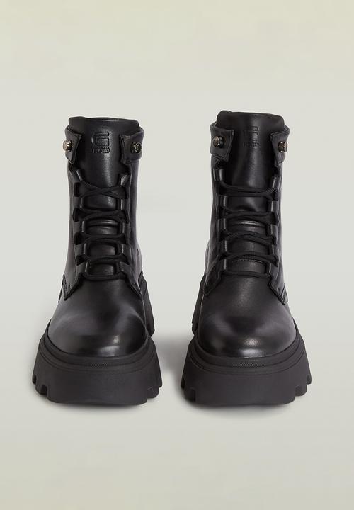 G-STAR - Kate ll lace-up mid w boot - black